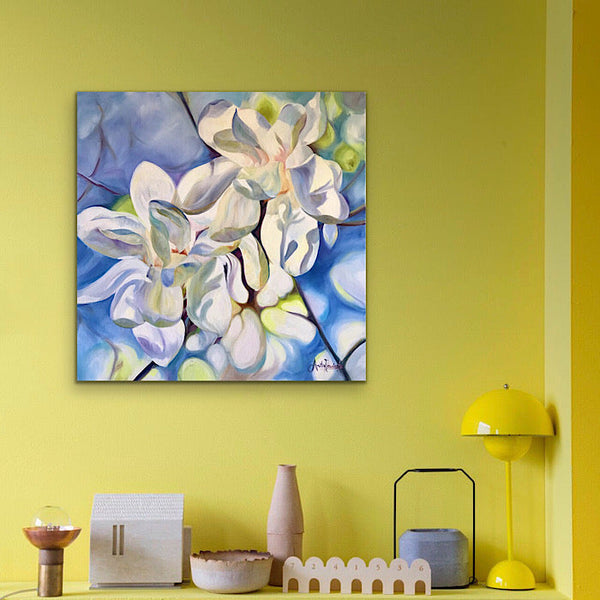 Bring me Peace- White Magnolias in Oils