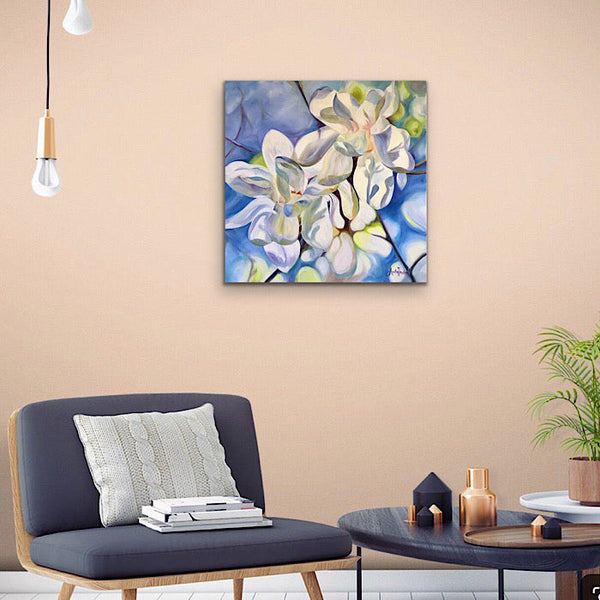 Bring me Peace- White Magnolias in Oils