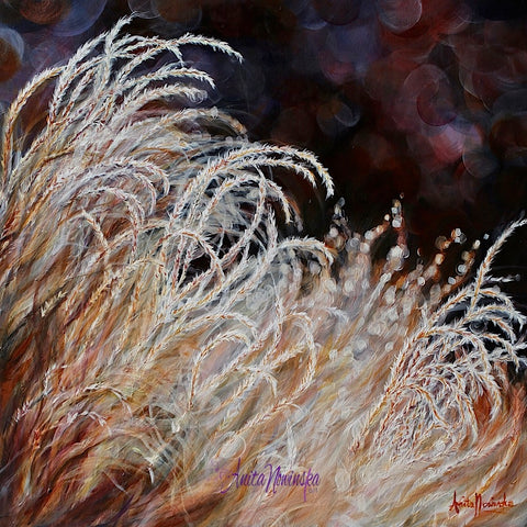 'Durability' Sunlit Grasses Painting