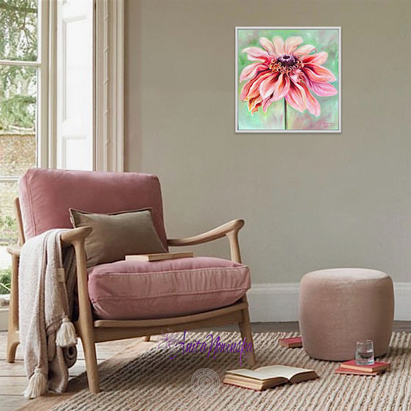 'Comfort'- Fower painting of Rudbeckia