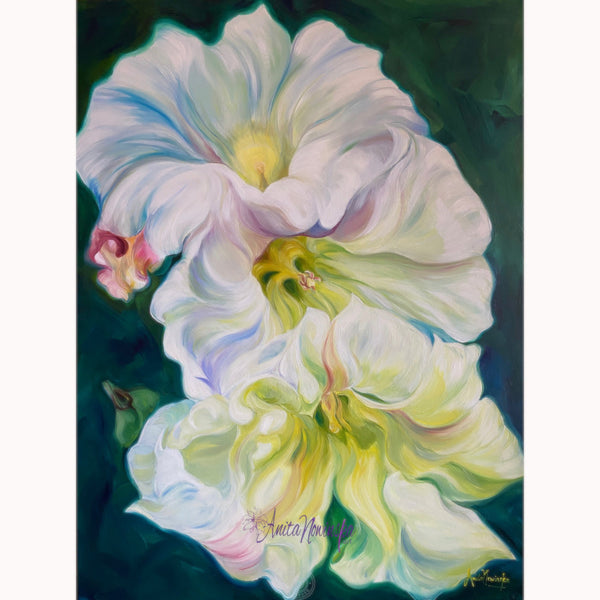 'Reinvention'- Morning Glory Big Flower Painting