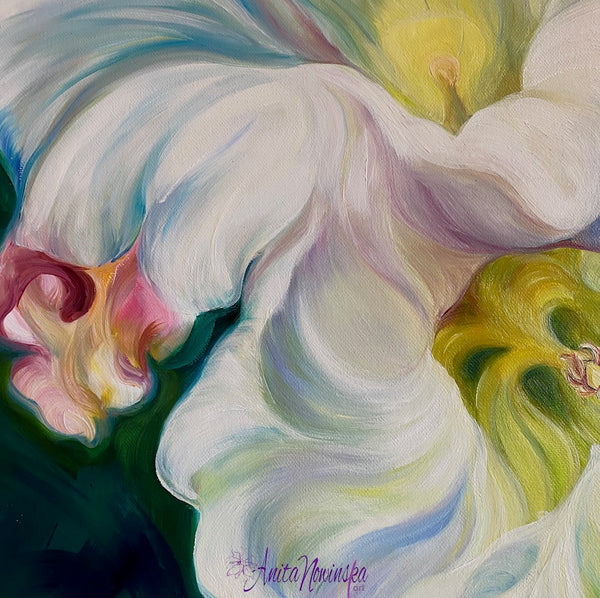 'Reinvention'- Morning Glory Big Flower Painting