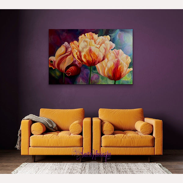 Limberness- Tulip flower Painting