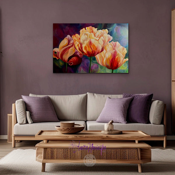 Limberness- Tulip flower Painting