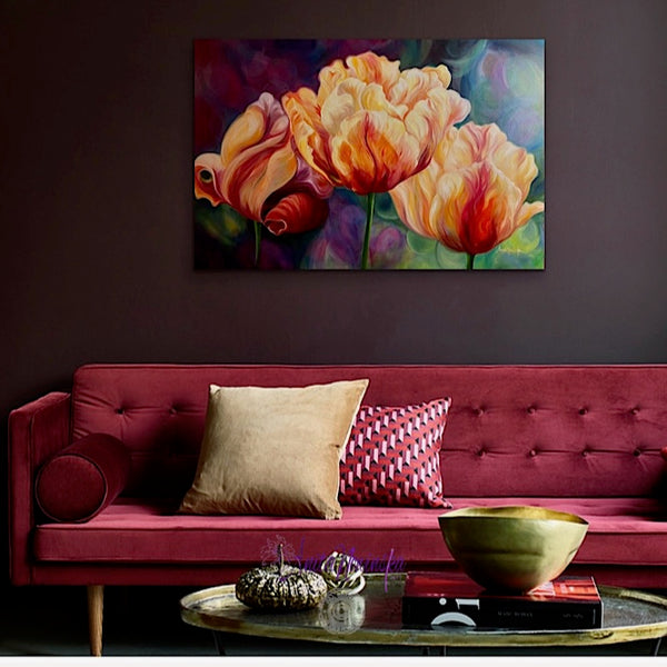 Limberness- Tulip flower Painting