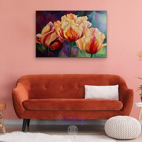 Limberness- Tulip flower Painting