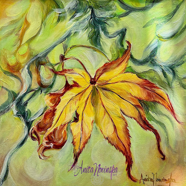 Mellow Yellow- Autumn Leaves Painting