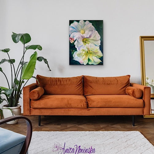 'Reinvention'- Morning Glory Big Flower Painting