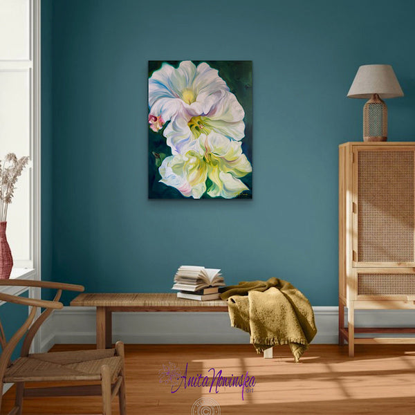 'Reinvention'- Morning Glory Big Flower Painting