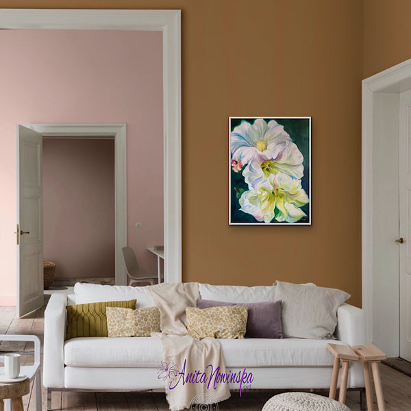'Reinvention'- Morning Glory Big Flower Painting