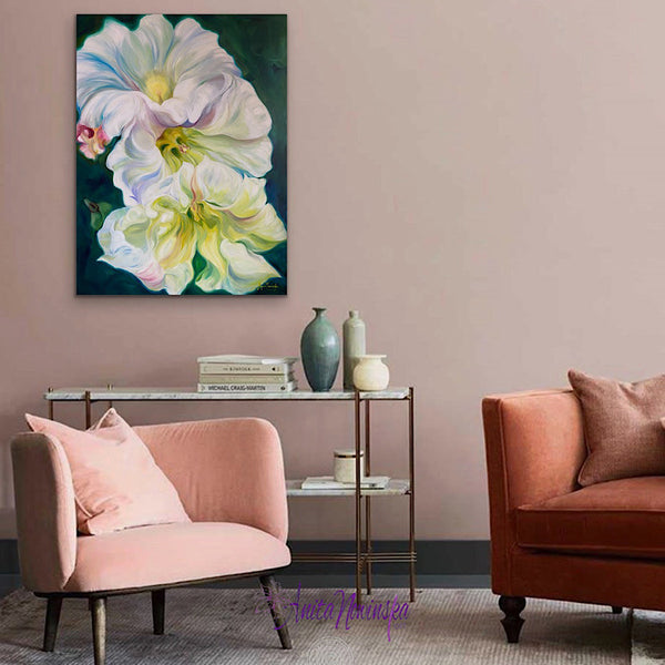'Reinvention'- Morning Glory Big Flower Painting