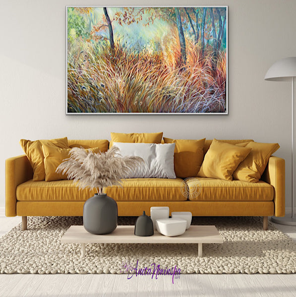 'Escapism'’ Autumn seed heads & grasses-Garden Painting