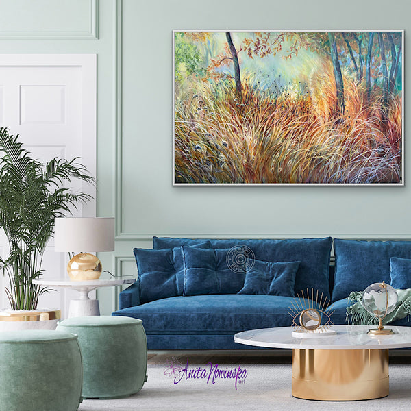 'Escapism'’ Autumn seed heads & grasses-Garden Painting
