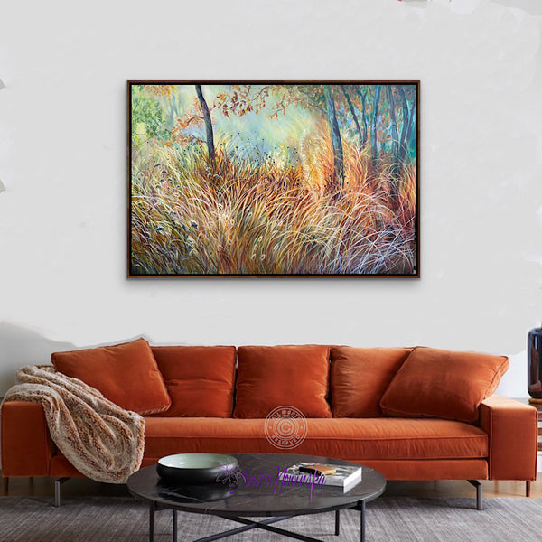 'Escapism'’ Autumn seed heads & grasses-Garden Painting