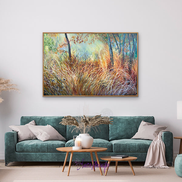 'Escapism'’ Autumn seed heads & grasses-Garden Painting