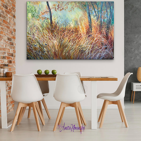 'Escapism'’ Autumn seed heads & grasses-Garden Painting