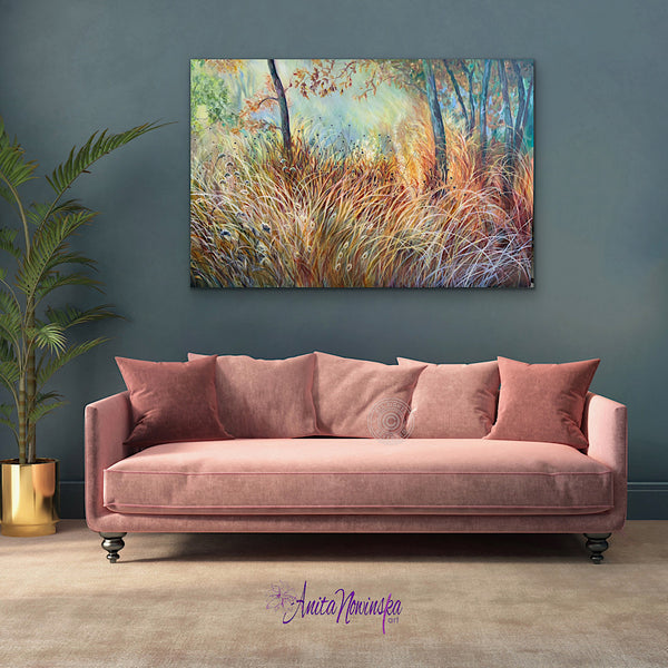 'Escapism'’ Autumn seed heads & grasses-Garden Painting