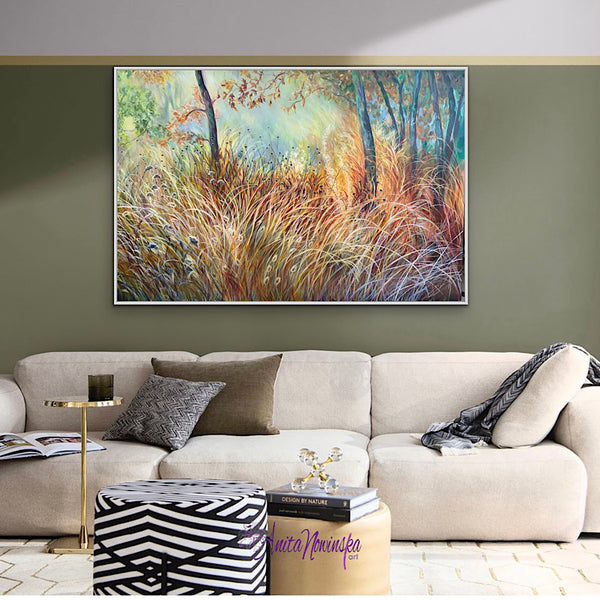 'Escapism'’ Autumn seed heads & grasses-Garden Painting