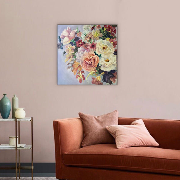 Reminiscence- Summer Flower Bouquet painting