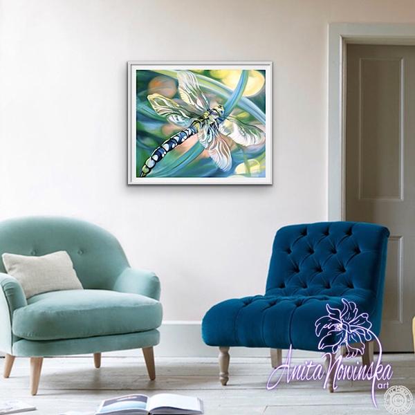 'Transformation'- Turquoise Dragonfly