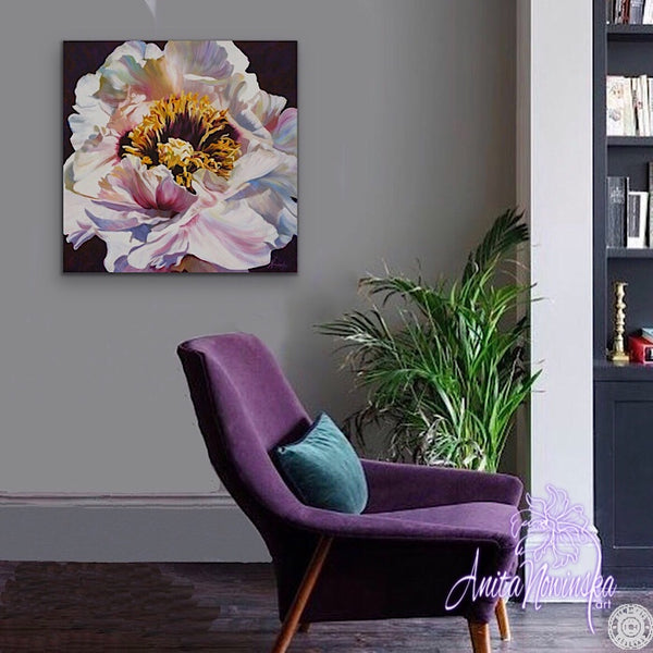 Positive Thinking- Tree Peony Flower Painting