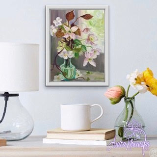 'Spring Gathering'- Still life with Clematis in Oils