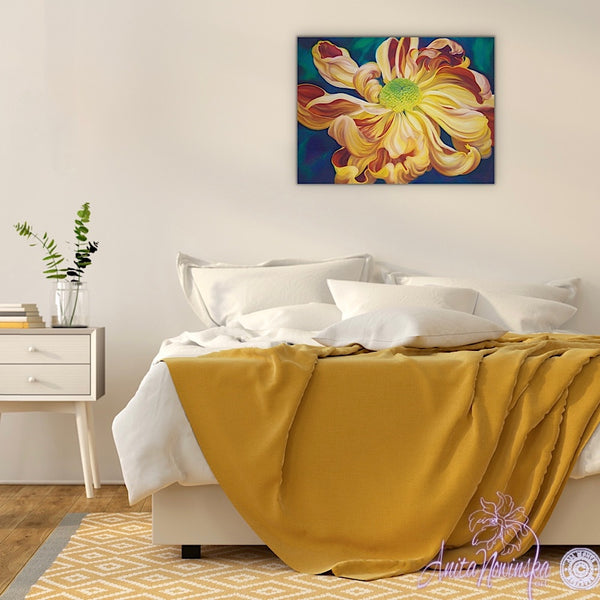 Emperor's Pride- Chrysanthemum Flower Painting