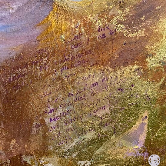 "Beyond Ties'- Iris Flower painting &  Woman