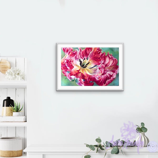 Puissance- Parrot Tulip Painting
