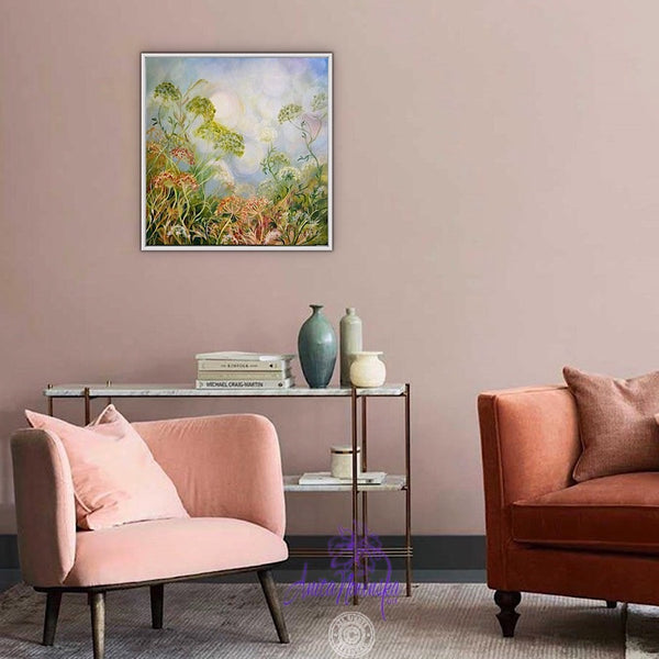 care, devon hedgerow wild flower painting by anita nowinska