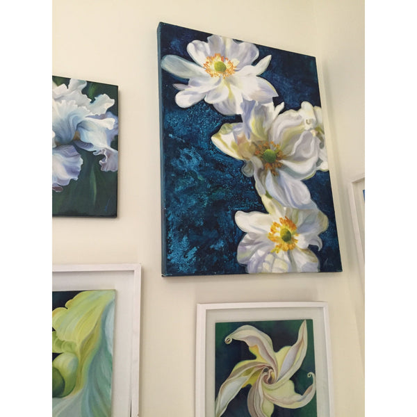'Hope'- White Anemone Painting