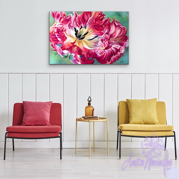 Puissance- Parrot Tulip Painting