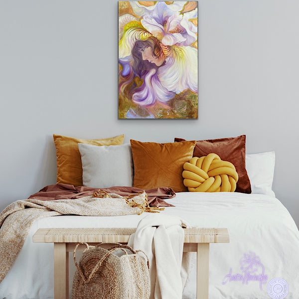 see me i bloom- anita nowinska-flower paintings, meaningss, symbolism & women