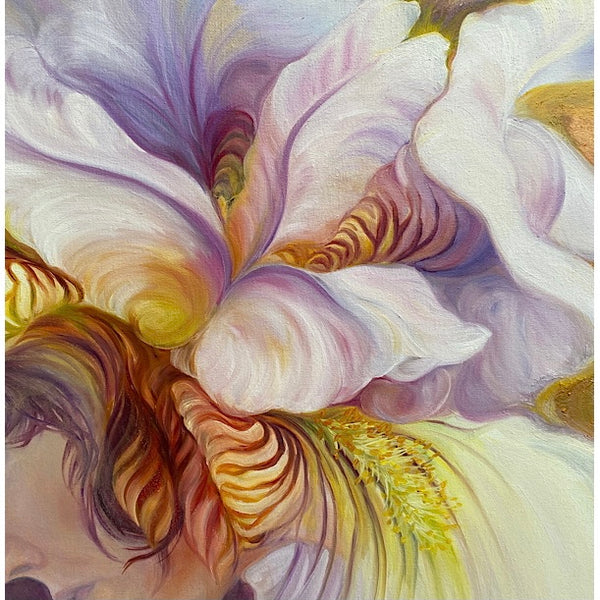 see me i bloom- anita nowinska-flower paintings, meaningss, symbolism & women
