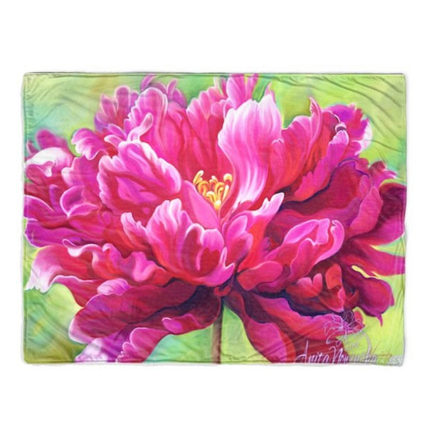 Confidence- Cerise Peony Flower Painting