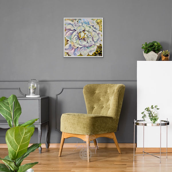 embrace- original framed oil painting of flouncy white peony on a 14ct gold background by anita nowinska.JPEG
