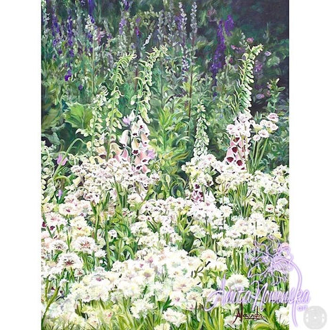 Moment's Rest - Foxglove Garden canvas print