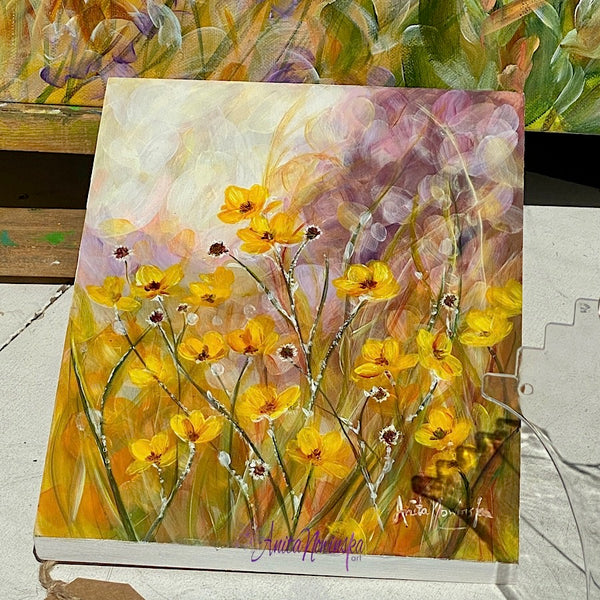 Glimmer- Buttercup Meadow Painting