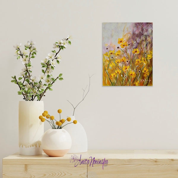 Glimmer- Buttercup Meadow Painting