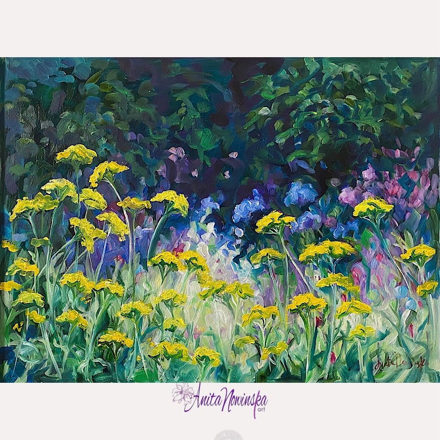 'Hidden Depths'-Small Garden painting