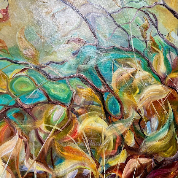 'Moments in Time'- Autumn Hedgerow Painting