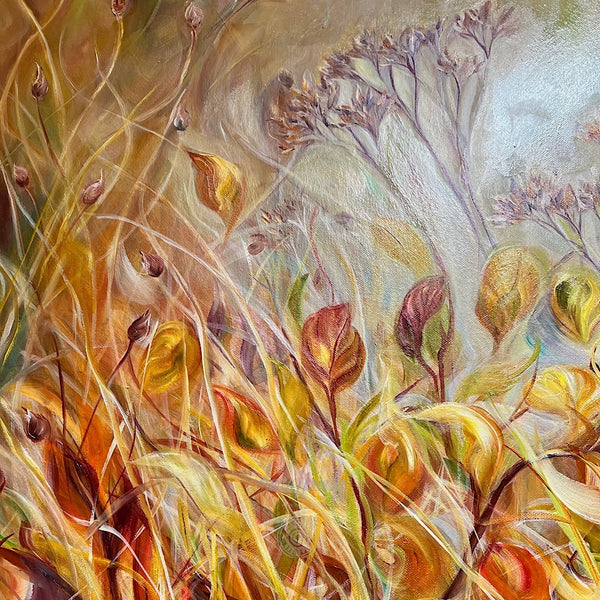 'Moments in Time'- Autumn Hedgerow Painting