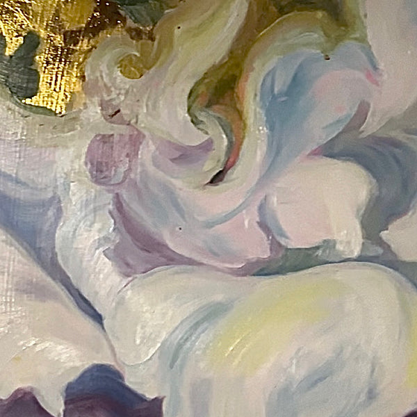 Embrace- White Peony painting