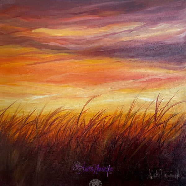 'Journey Home'- Sunset Painting Triptych