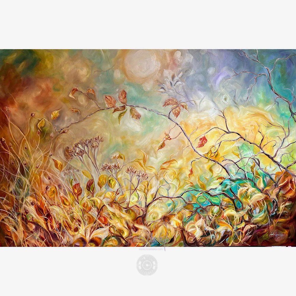 'Moments in Time'- Autumn Hedgerow Painting