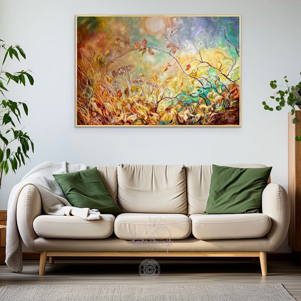 'Moments in Time'- Autumn Hedgerow Painting