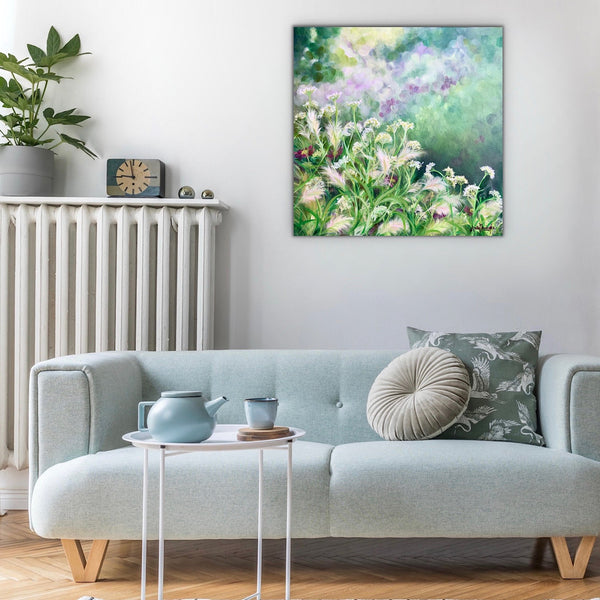 Solace- Garden Painting on Canvas