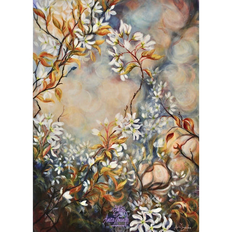 Trust-Amelanchier Blossom Flower Painting