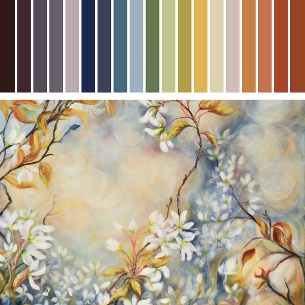 Trust-Amelanchier Blossom Flower Painting