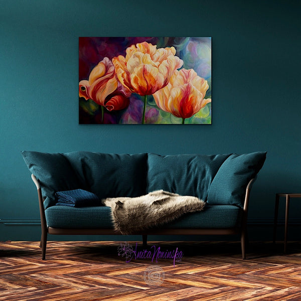 Limberness- Tulip flower Painting